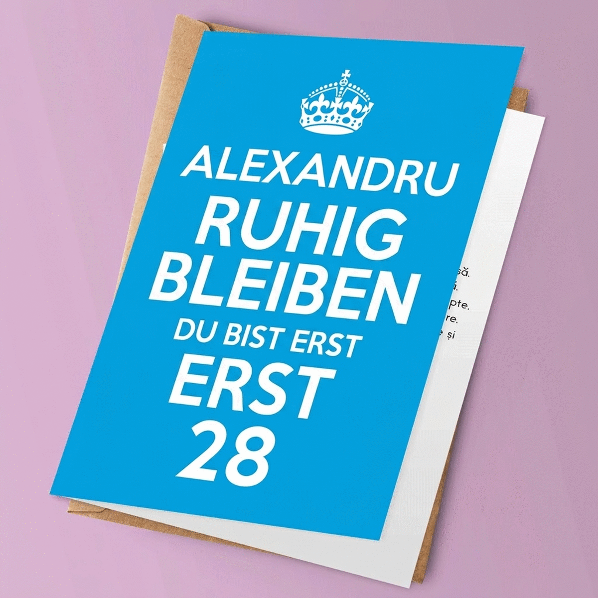 Personalisierte Grußkarte – KEEP CALM