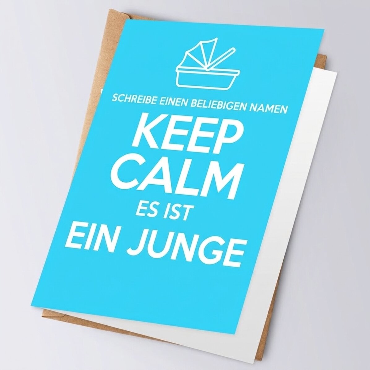 Personalisierte Grußkarte – KEEP CALM IT