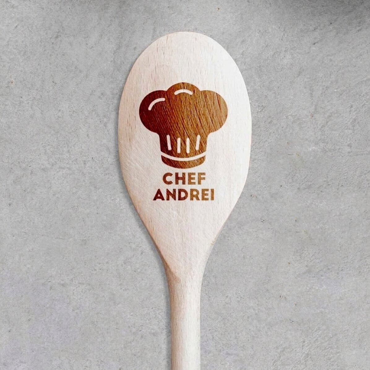 Personalisierter Holzlöffel – Chef
