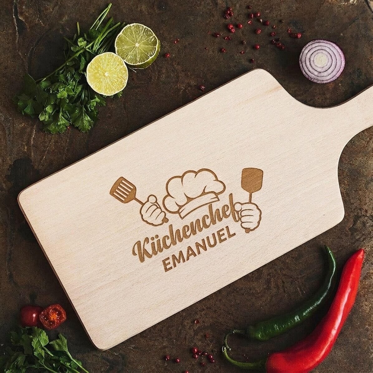 Maßgeschneidertes Schneidebrett – Chef Puternic