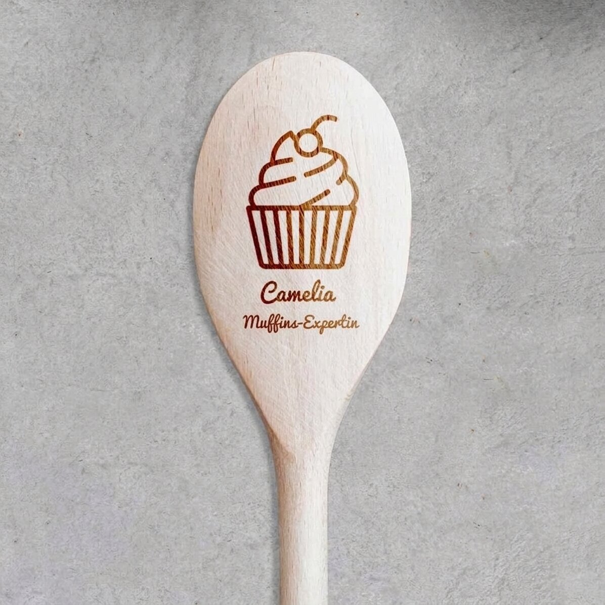 Personalisierter Holzlöffel – Muffins Expert