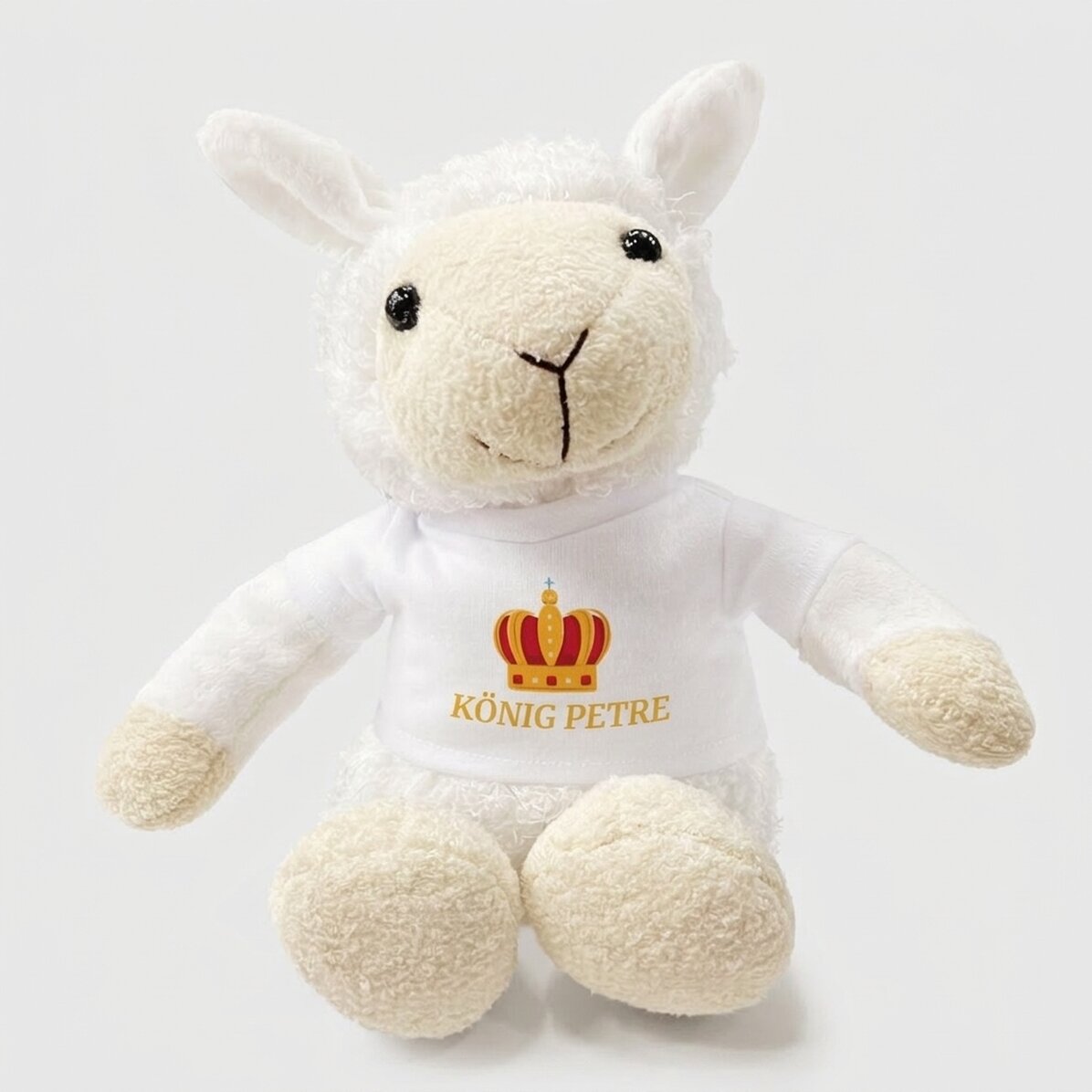 Personalisiertes Schaf-Plüschtier – König