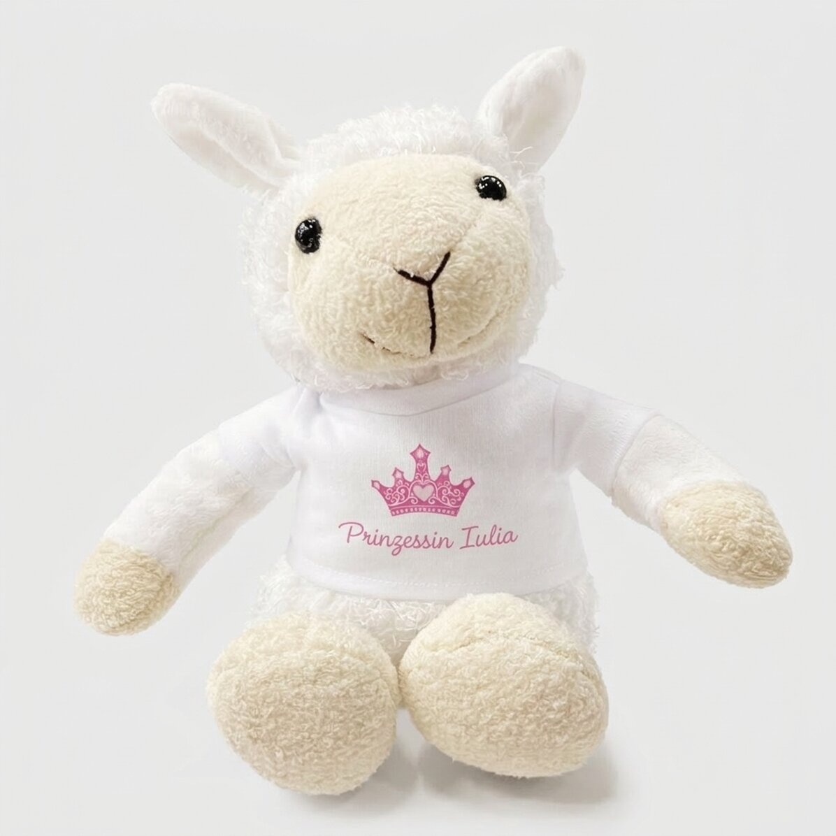 Personalisiertes Schaf-Plüschtier – Prinzessin