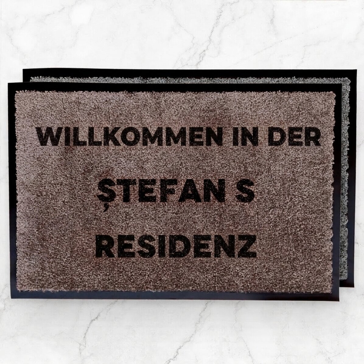 Individuell gestaltete Eingangsmatte für den Innenbereich
