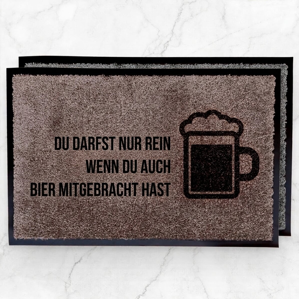 Individuell gestaltete Eingangsmatte für den Innenbereich – Bier