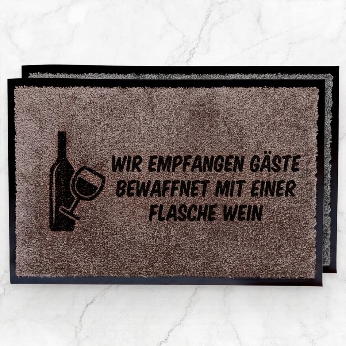 Individuell gestaltete Eingangsmatte für den Innenbereich – Weinrot