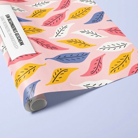 Individuell gestaltetes Geschenkpapier mit Text – Autumn