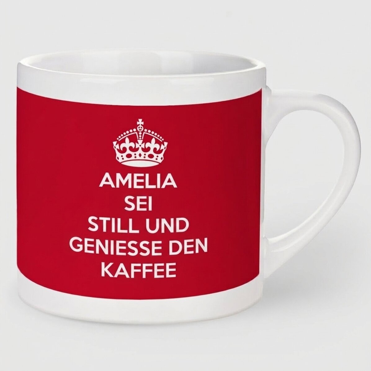 Personalisierte Espressotasse – KEEP CALM AND...