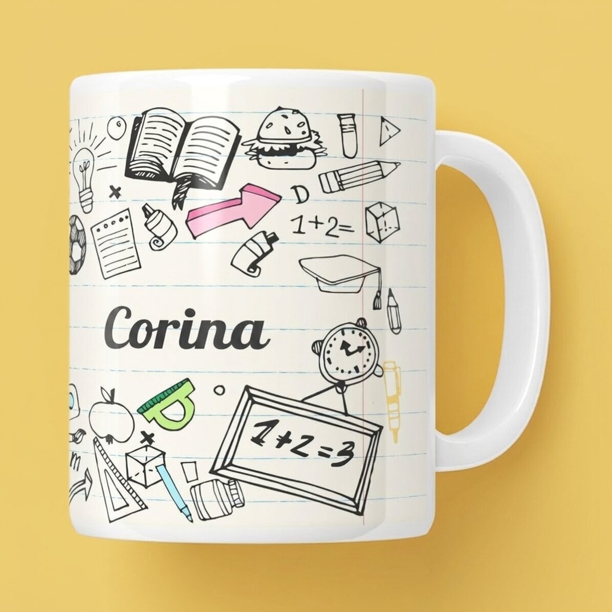 Personalisierte Tasse mit Text – Lehrer