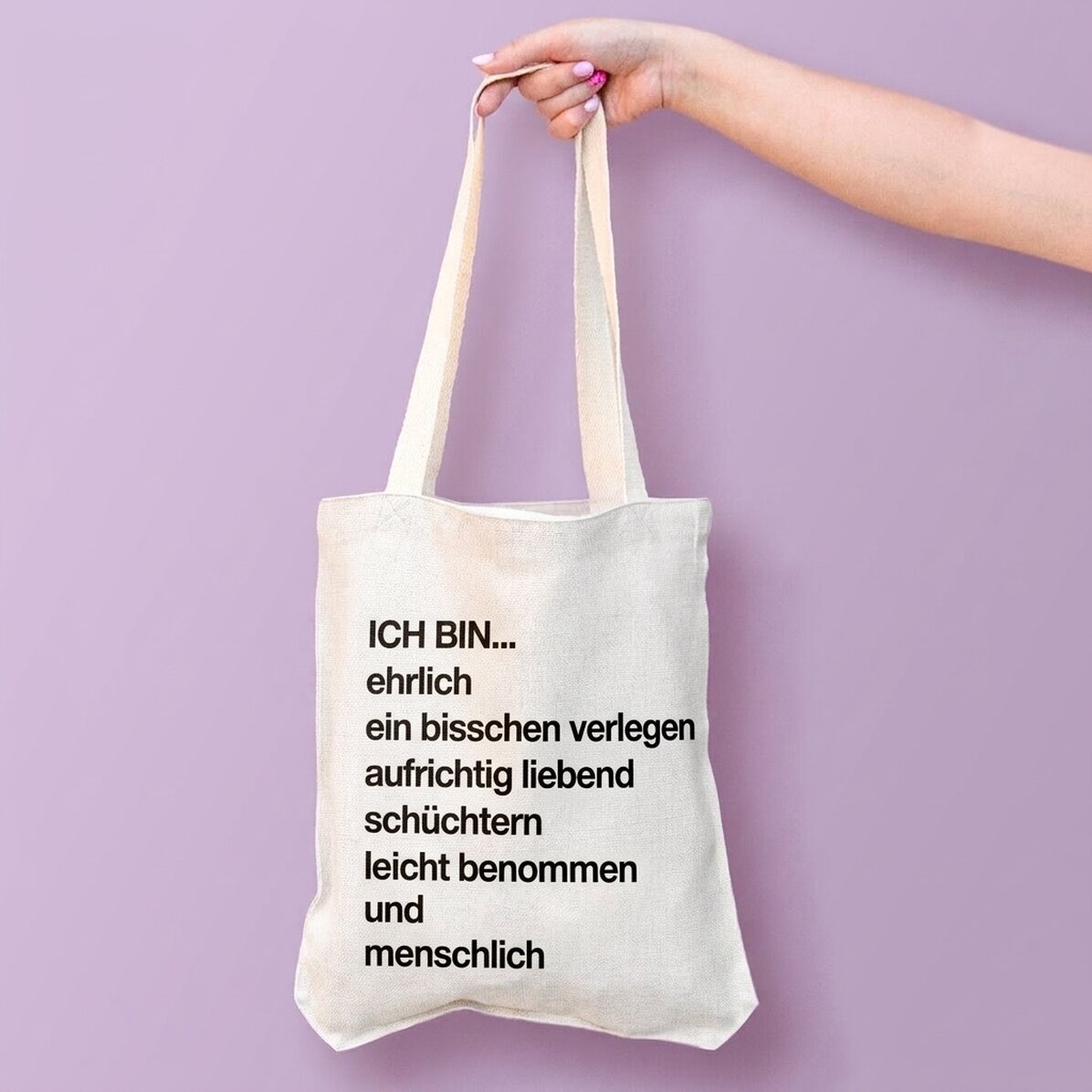 Personalisierte Tragetasche mit Aufdruck – Liste