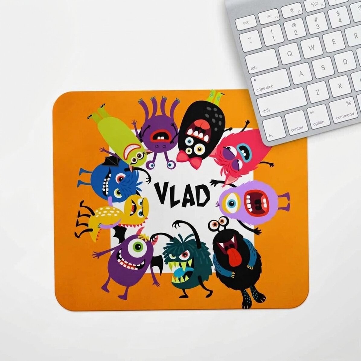Individuell gestaltetes Mauspad mit Text – Halloween-Motiv