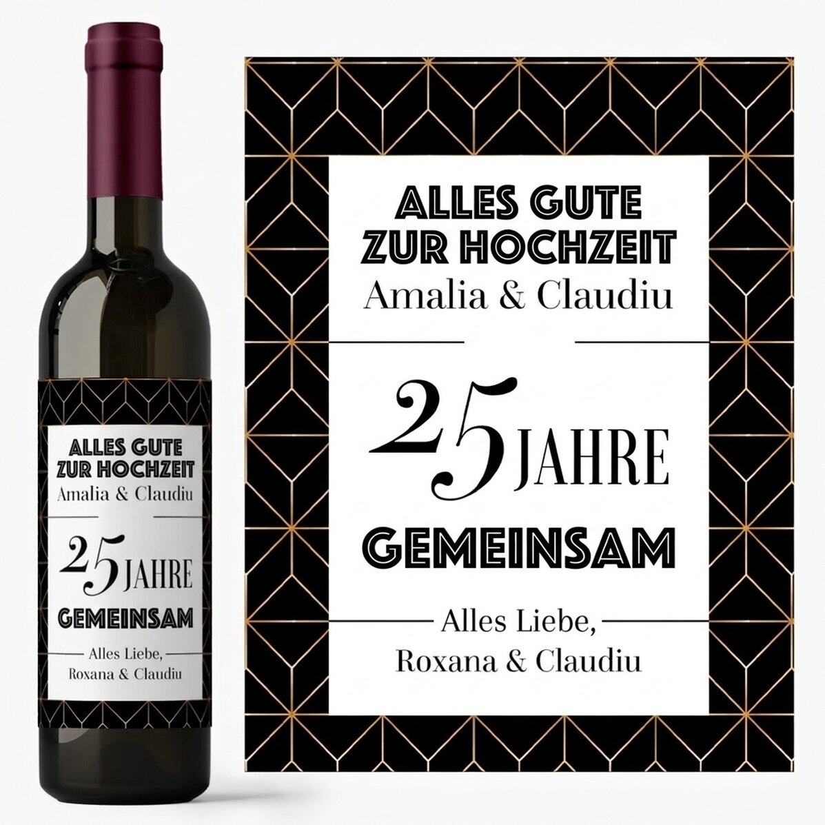 Wein mit individueller Beschriftung – Jubiläum