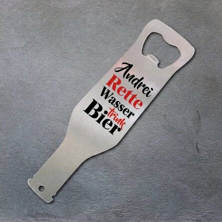 Personalisierter Bieröffner – Drink beer