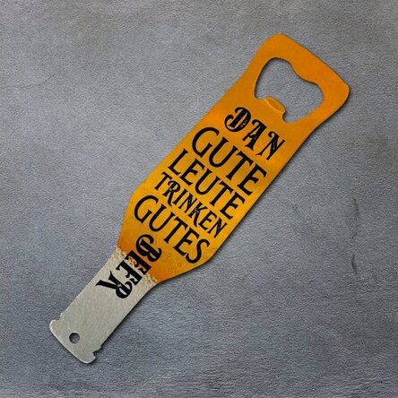 Personalisierter Bieröffner – Gute Menschen trinken gutes Bier