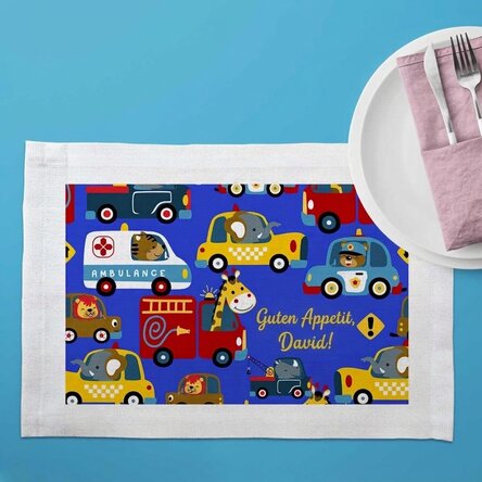 Individuell gestalteter Tellerhalter – Cars