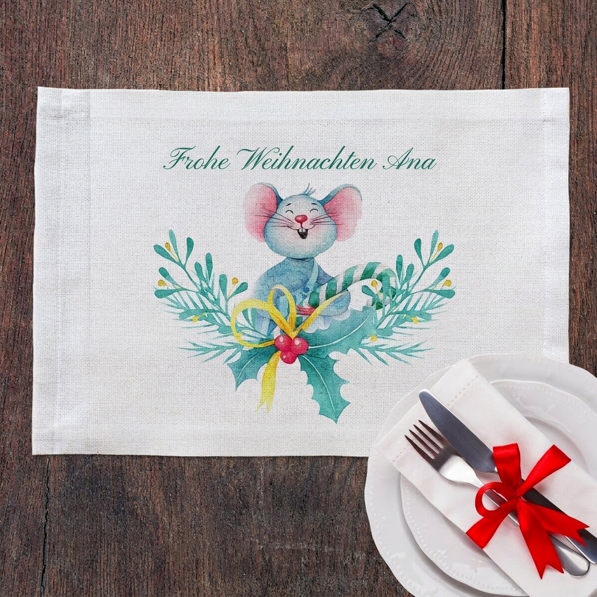 Individuell gestalteter Tellerhalter – Mice
