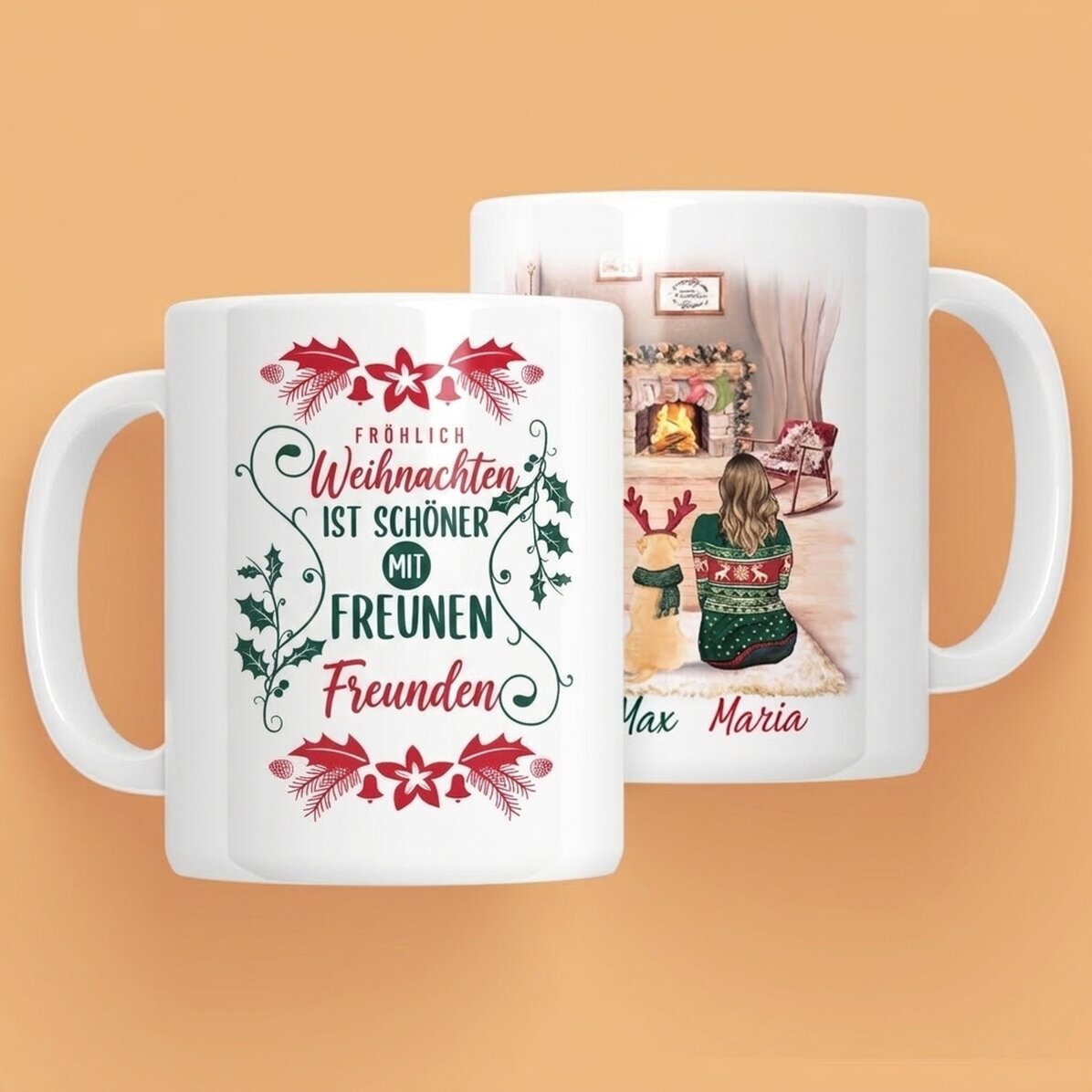 Personalisierte Tasse mit Text – Winter