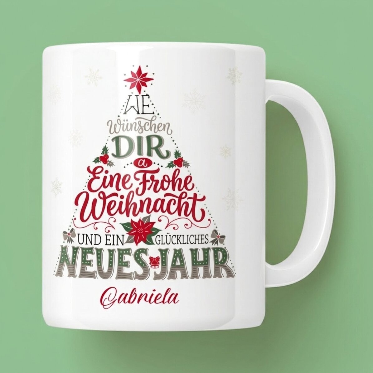 Personalisierte Tasse mit Aufdruck – Happy New Year