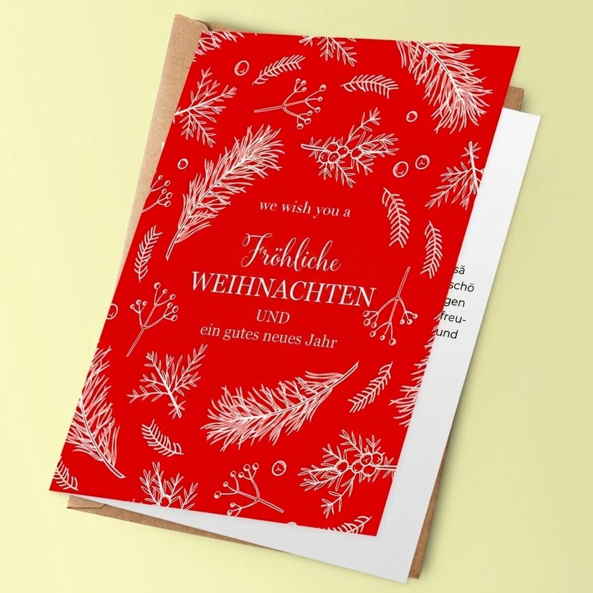 Personalisierte Grußkarte mit Text – Vorlage Pin 2