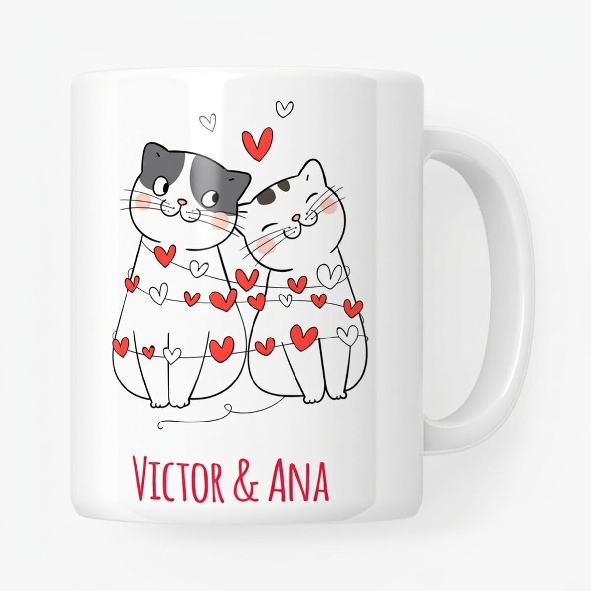 Personalisierte Tasse mit Text – Kätzchen