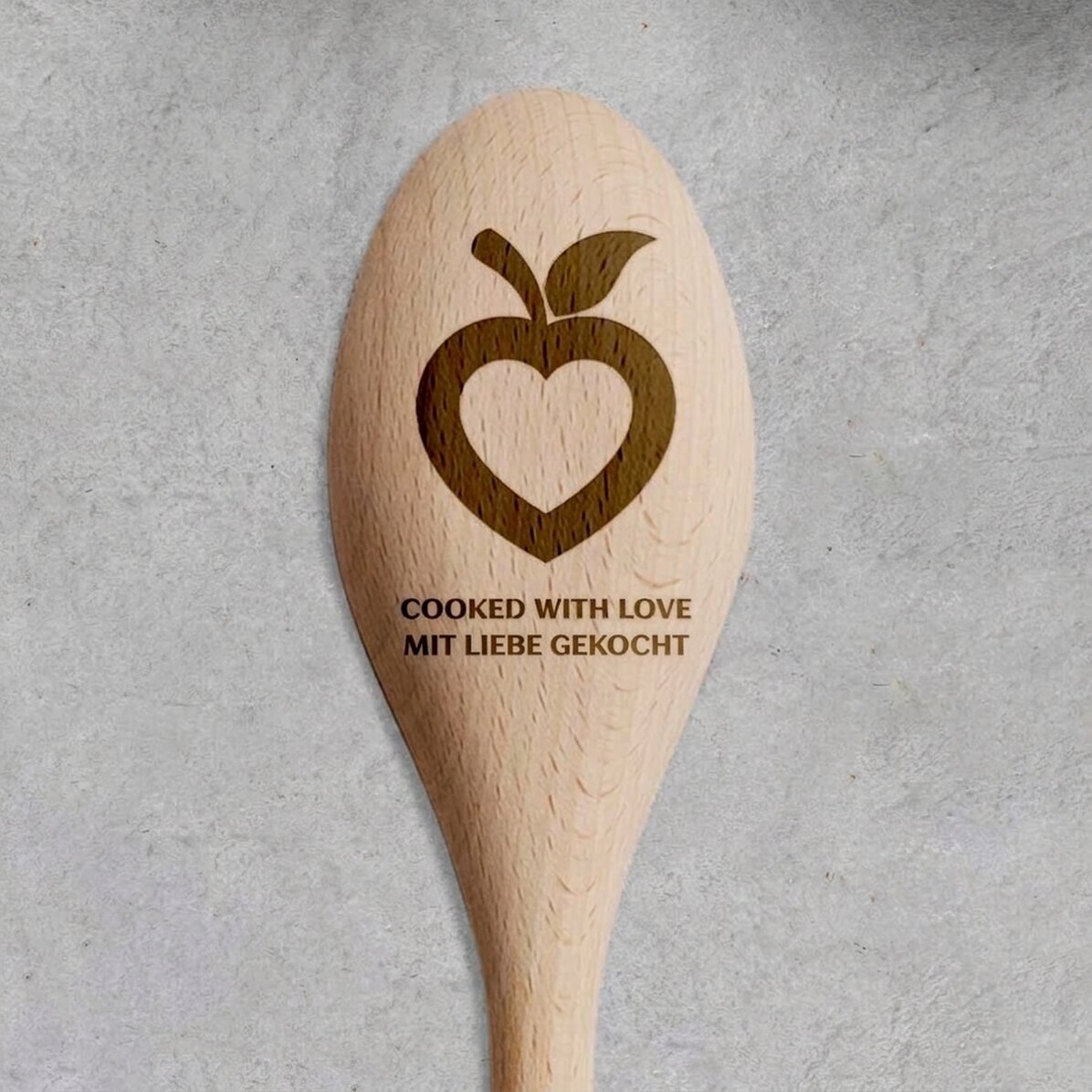 Personalisierter Holzlöffel – Mit Liebe zubereitet
