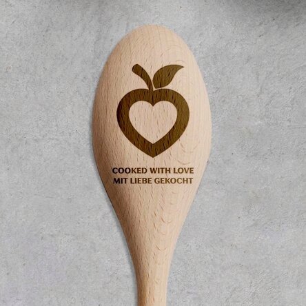 Personalisierter Holzlöffel – Mit Liebe zubereitet