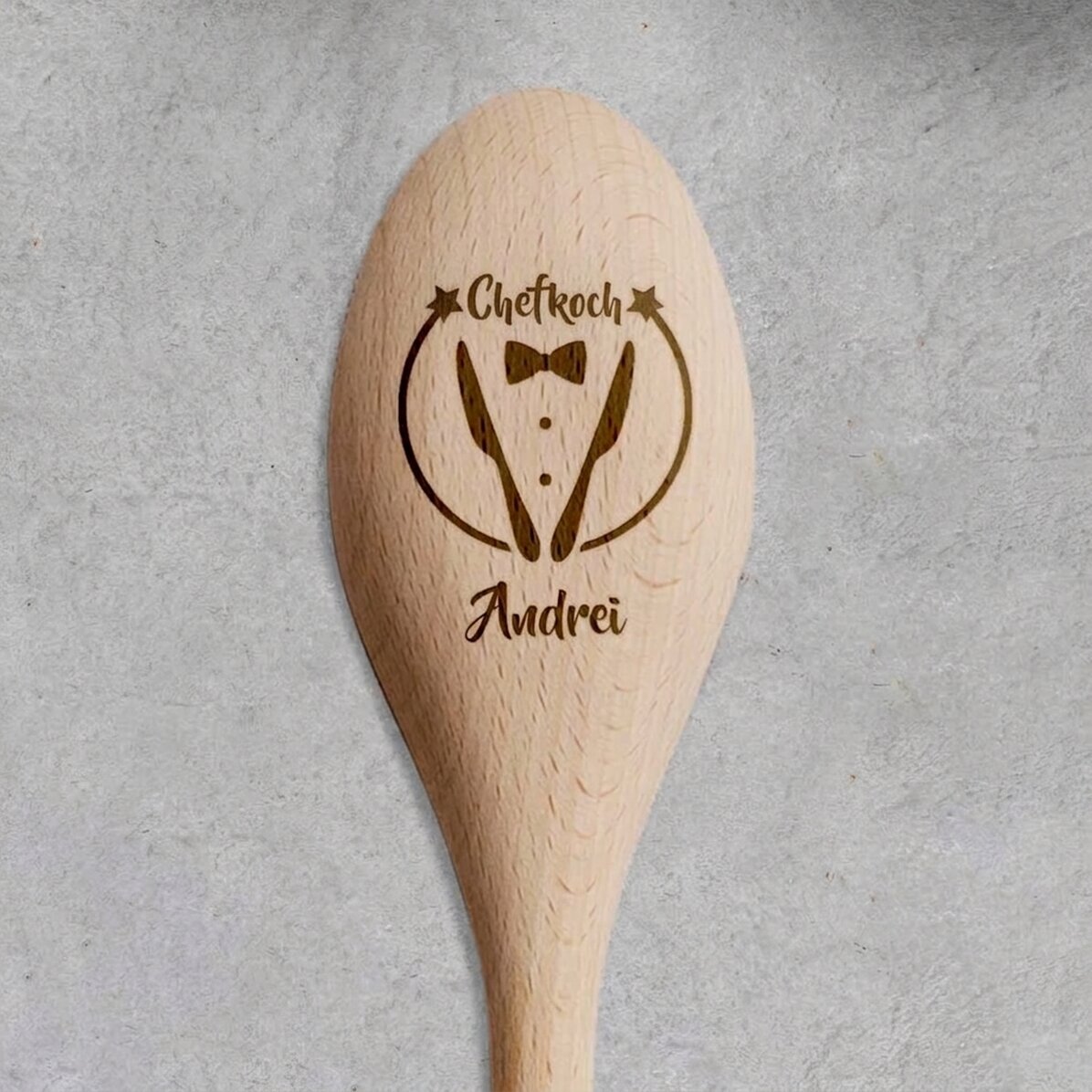 Personalisierter Holzlöffel – Chefkoch