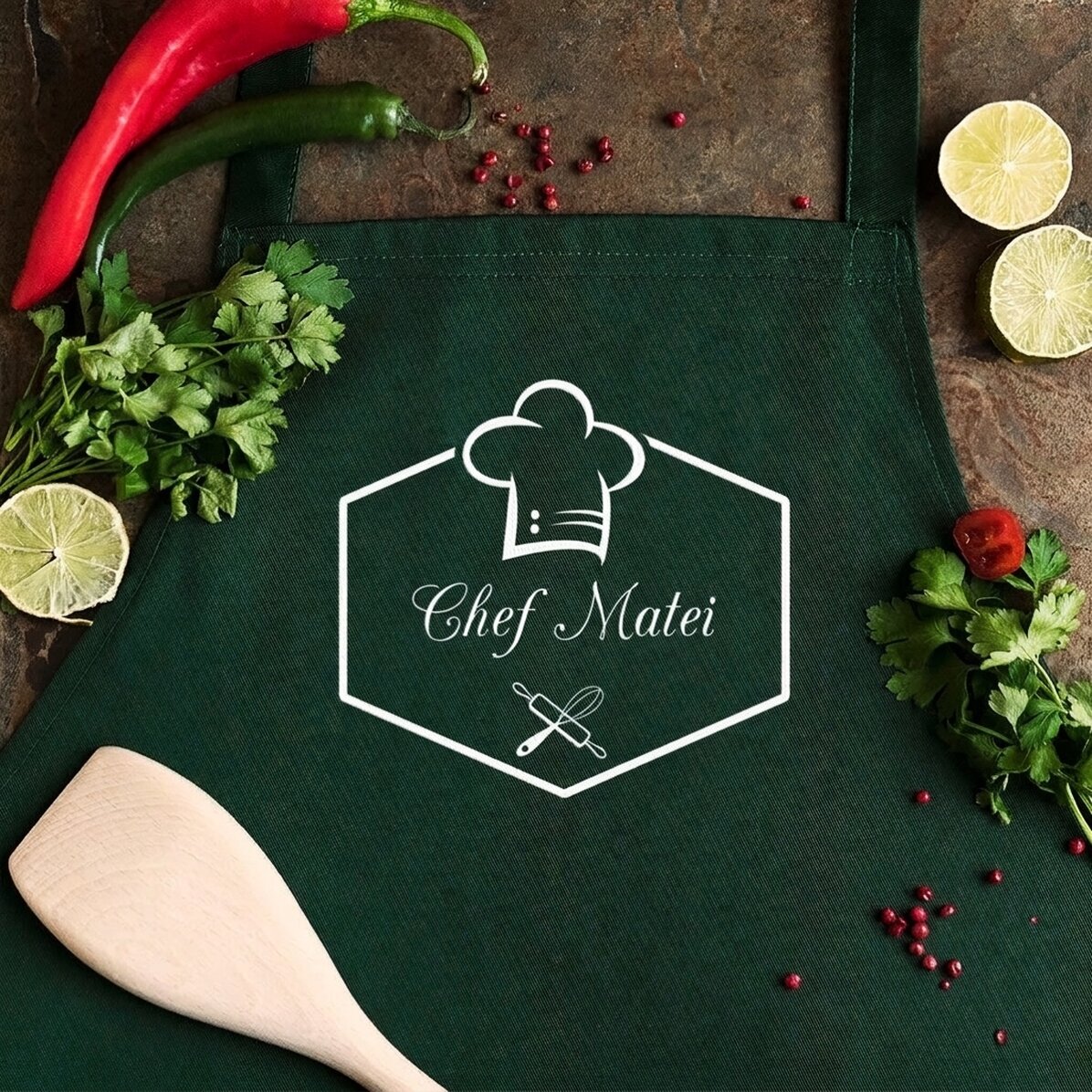 Individuell gestaltete Anzug mit Text – Chef