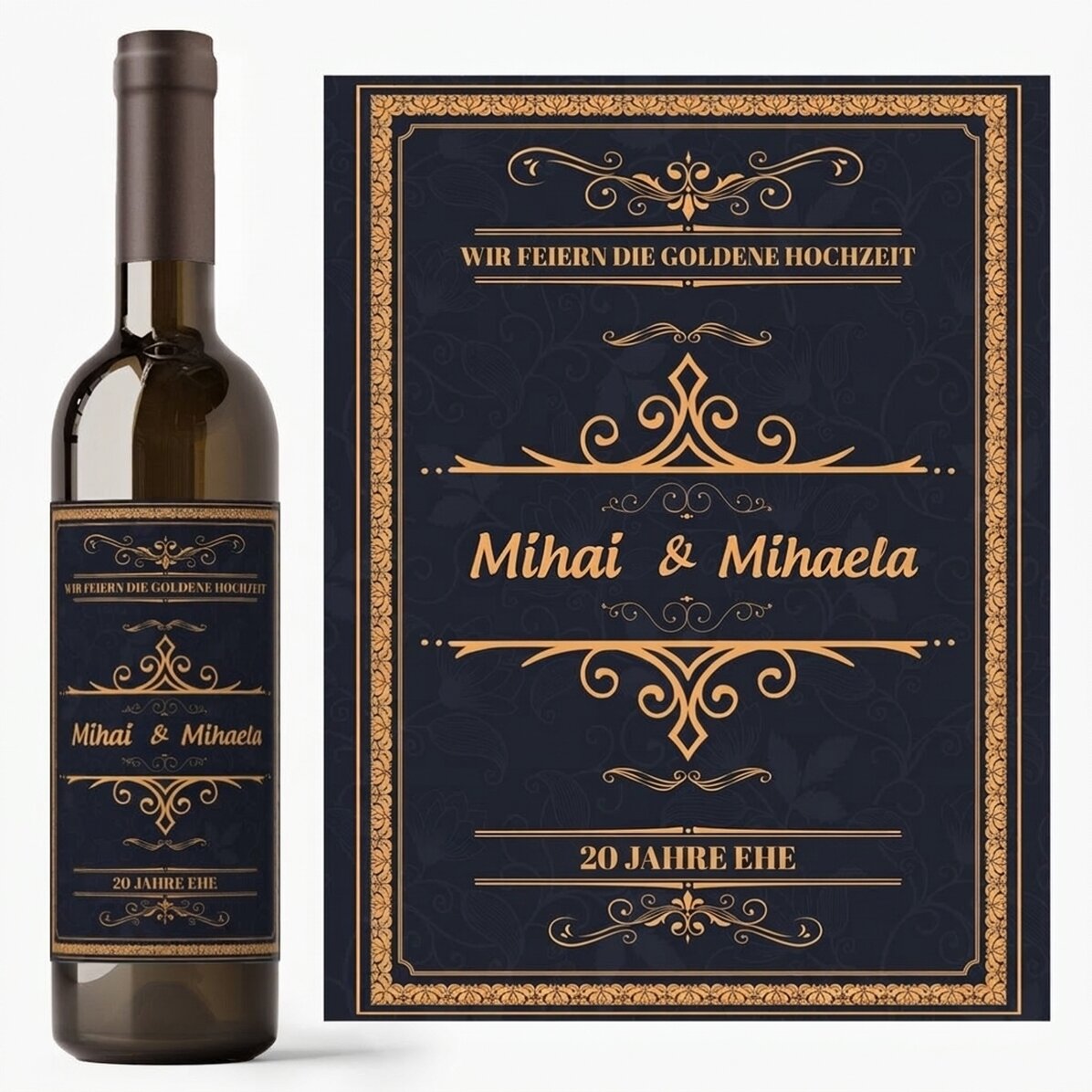 Wein mit individueller Beschriftung – Feier
