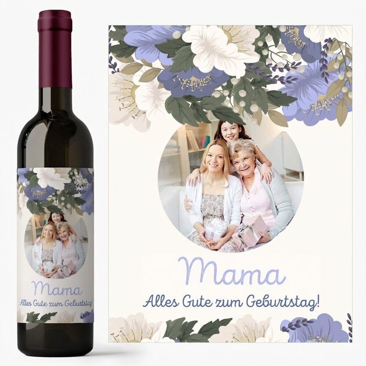 Wein mit individueller Beschriftung zum Muttertag