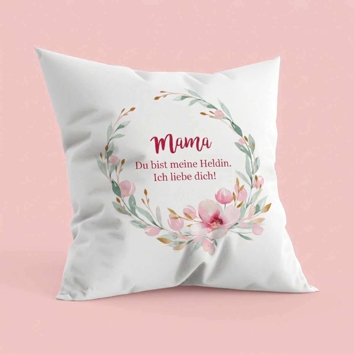 Personalisiertes Kissen mit Schriftzug – Mama 2