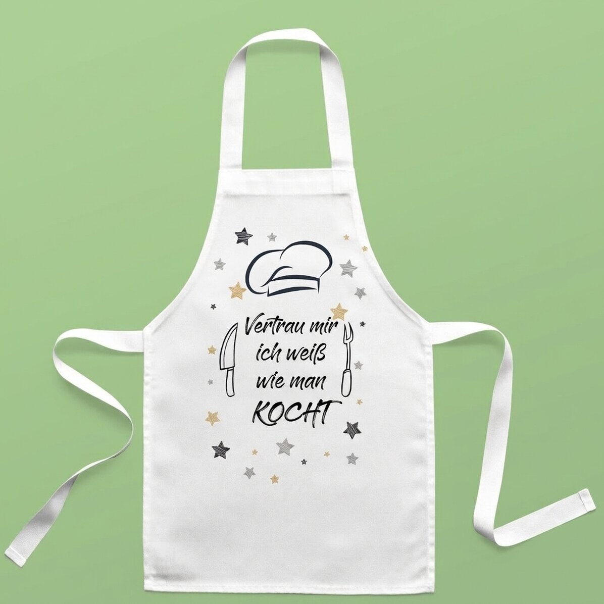 Individuell gestaltete Kinder-T-Shirts mit Aufdruck – „Trust me, I know how to cook“