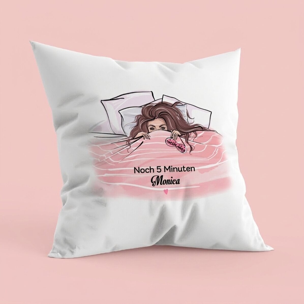 Personalisiertes Kissen mit Schriftzug – Sleeping Beauty