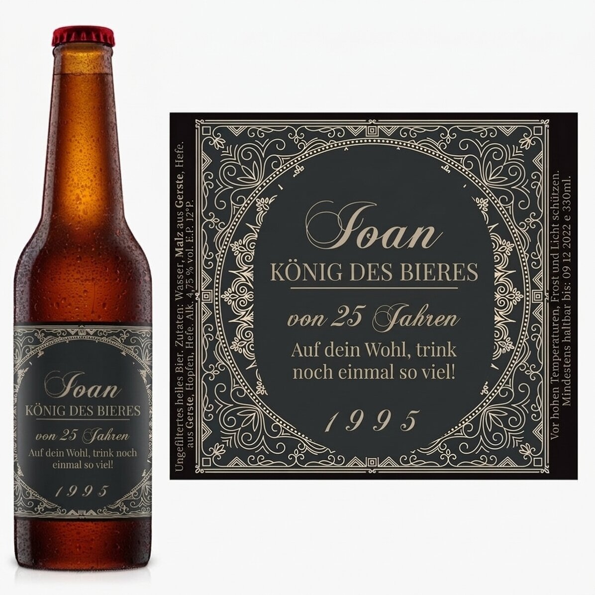Bier mit individueller Beschriftung – Der Bierkaiser