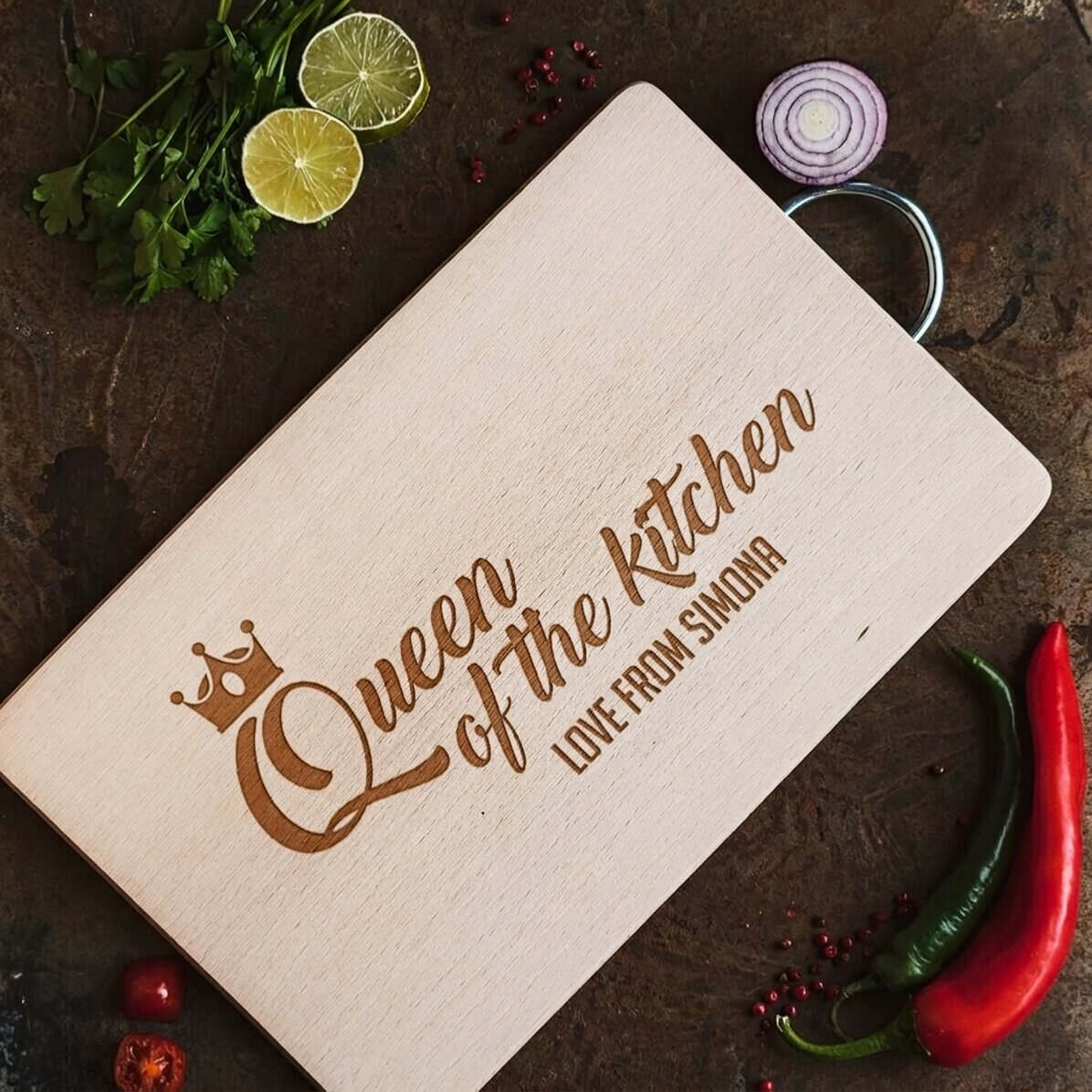 Maßgeschneidertes Schneidebrett – Queen Of The Kitchen