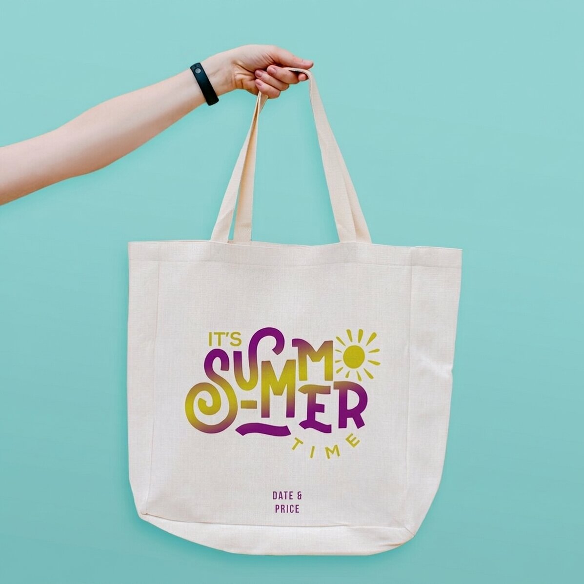 Personalisierte Strandtasche mit Aufdruck – It