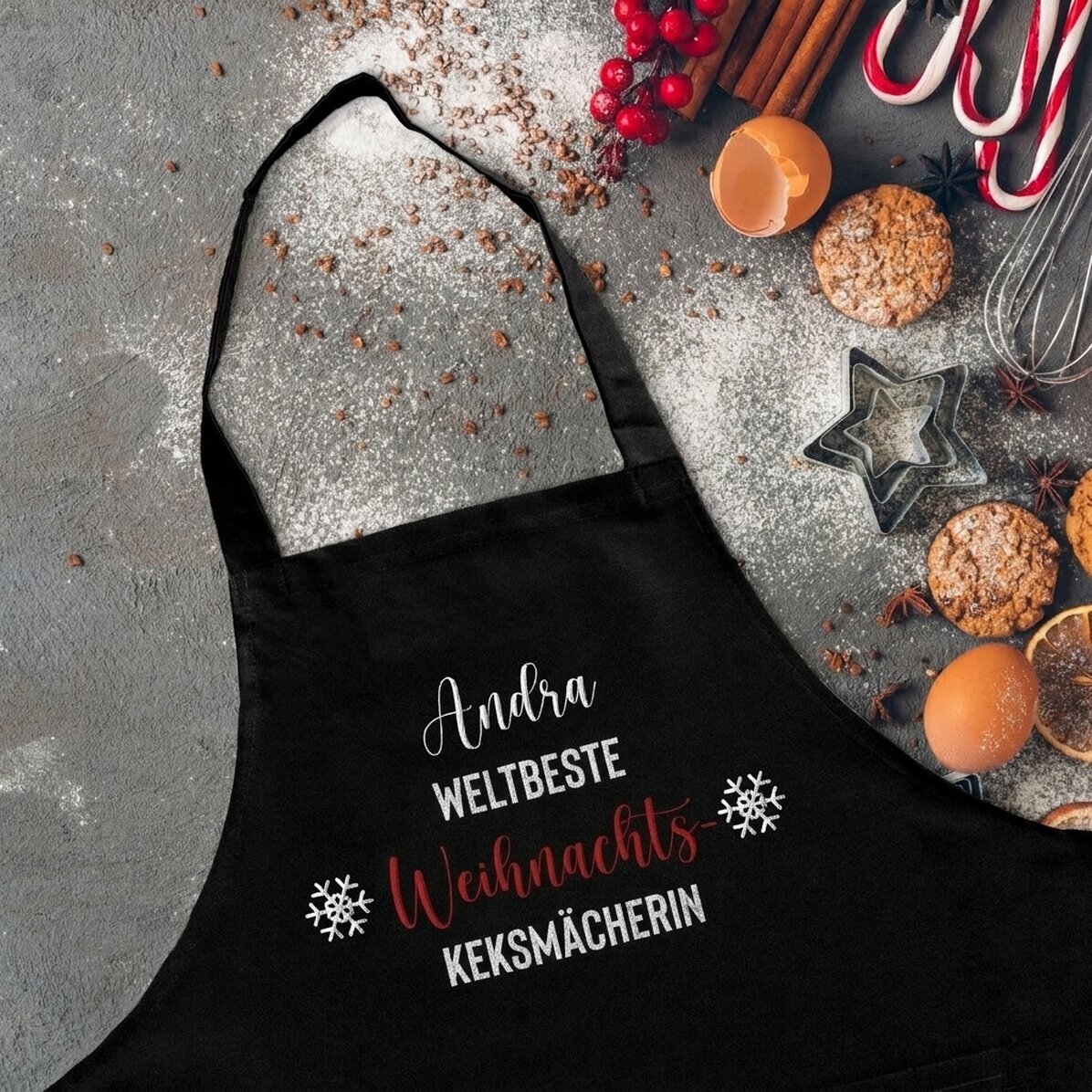 Individuell gestaltete Plätzchen mit Text – Der beste Weihnachtsplätzchen-Backer