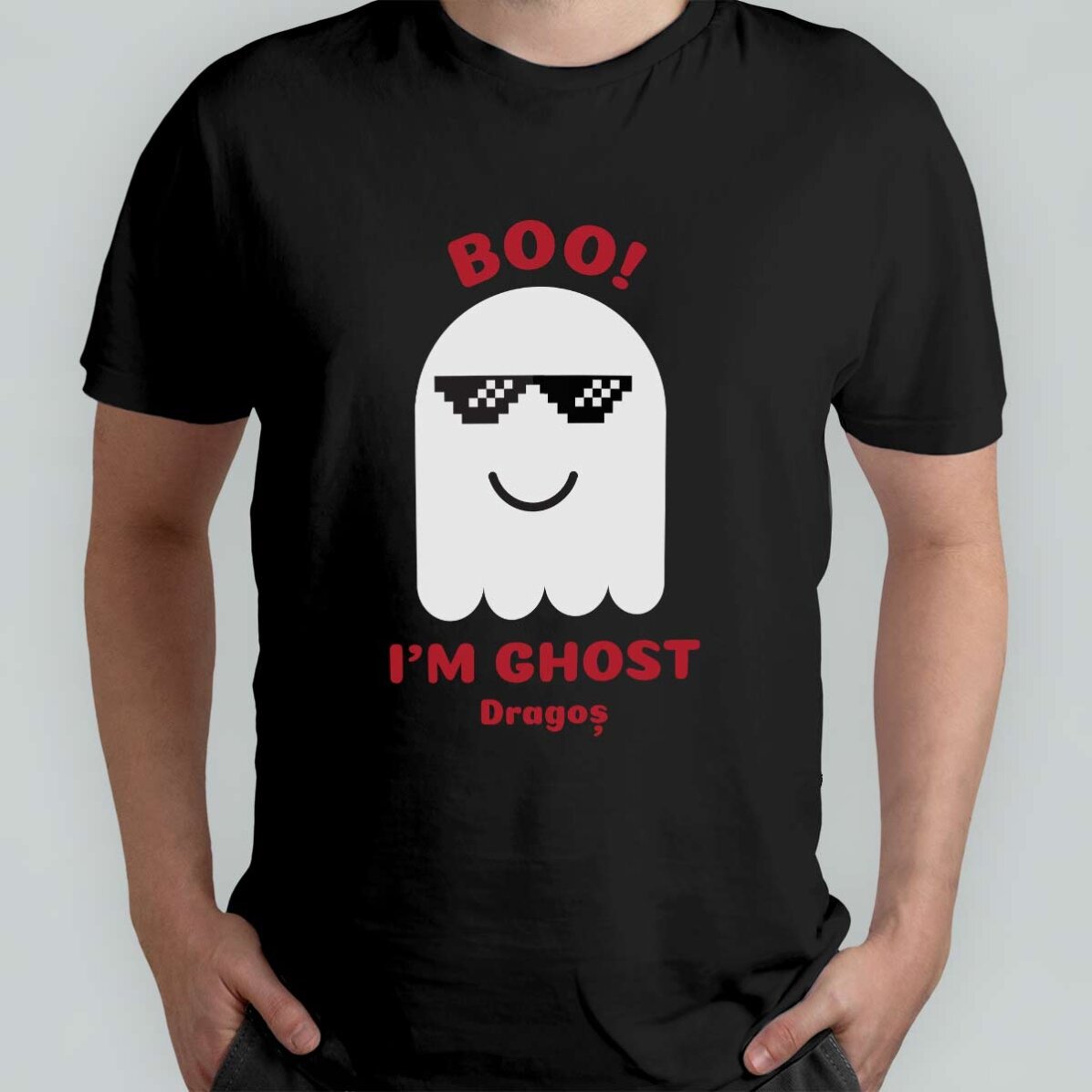Personalisiertes Baumwoll-T-Shirt mit Aufdruck – Fantoma