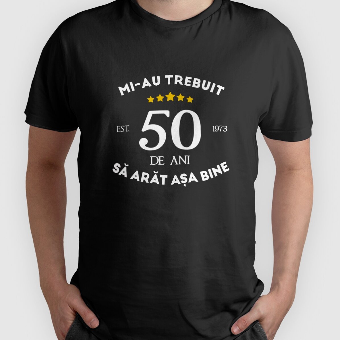 Personalisiertes Baumwoll-T-Shirt mit Aufdruck – Ich sehe in meinem Alter gut aus