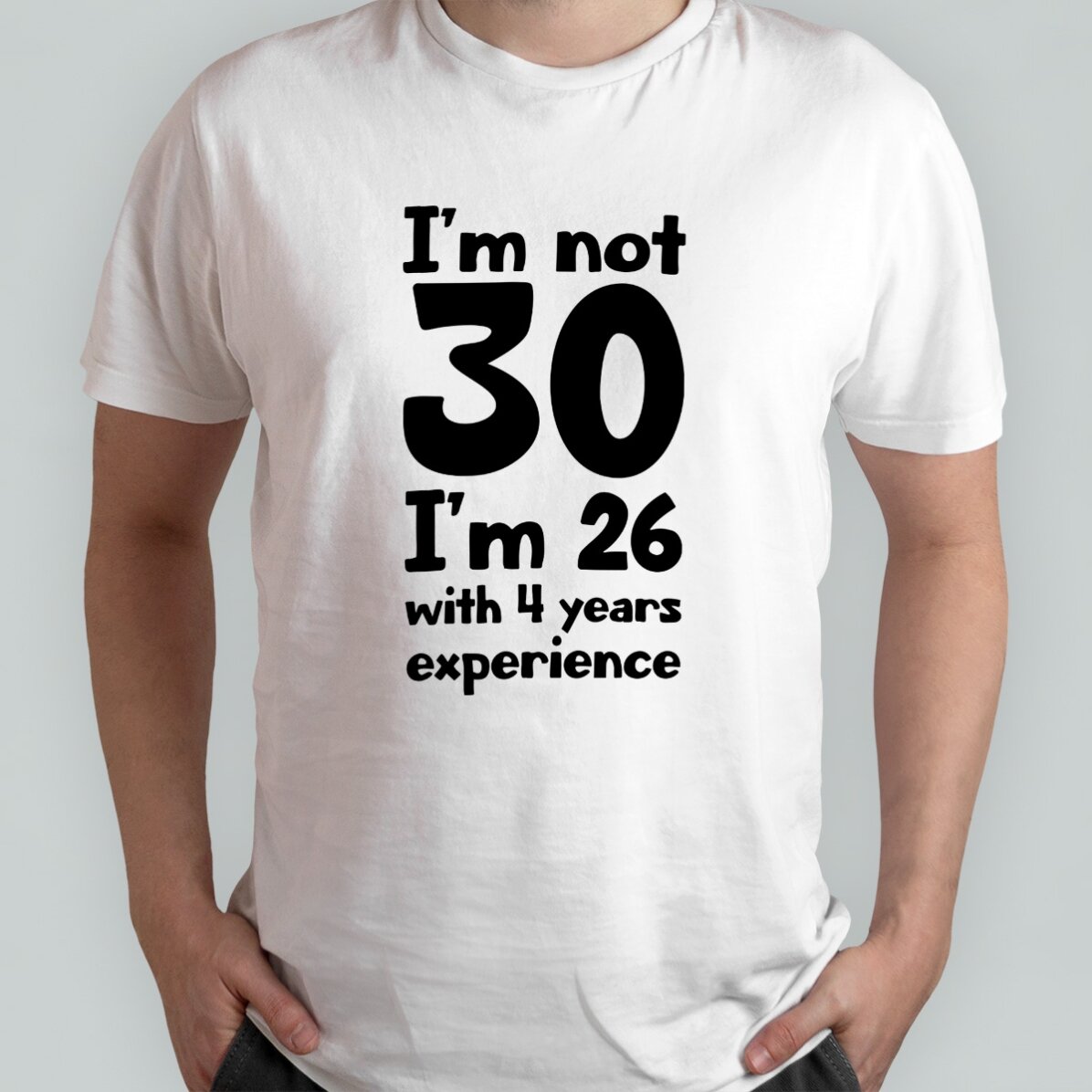 Personalisiertes Baumwoll-T-Shirt mit Aufdruck – Birthday