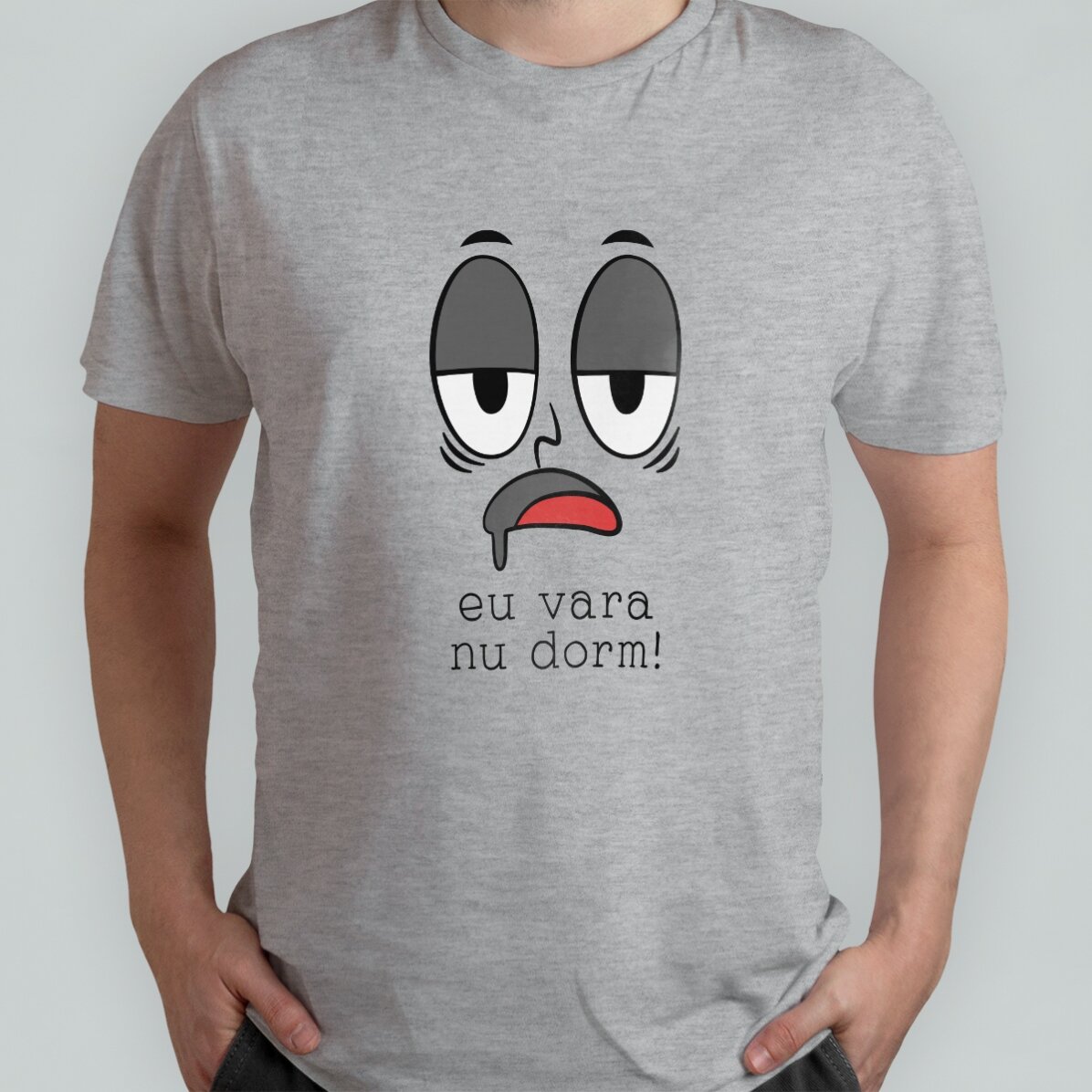 Personalisiertes Baumwoll-T-Shirt mit Aufdruck – „Im Sommer schlafe ich nicht!“