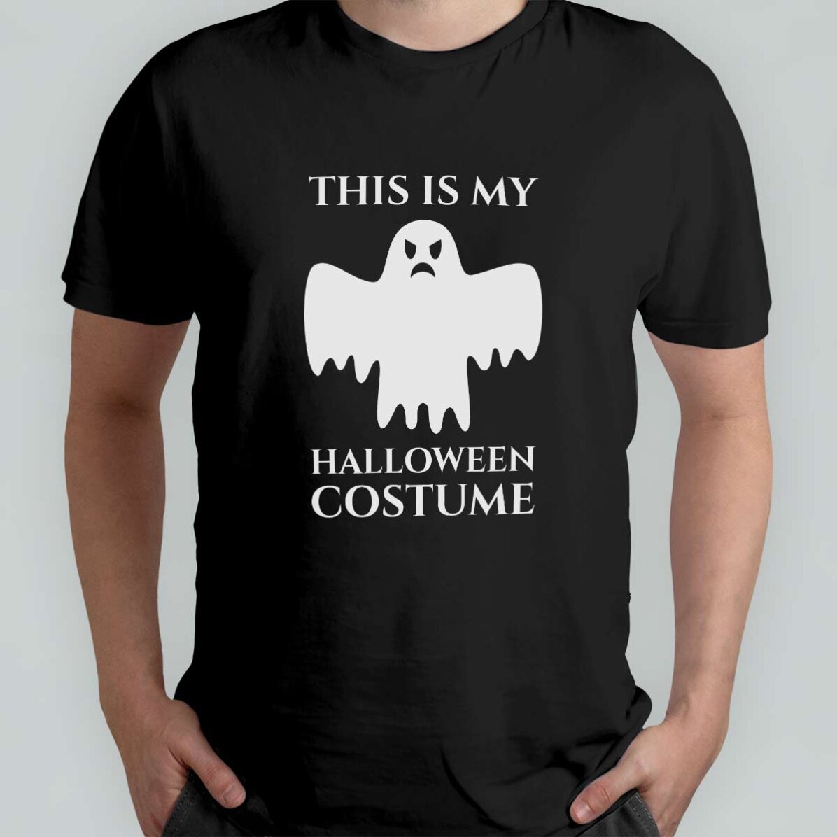 Personalisiertes Baumwoll-T-Shirt mit Aufdruck – Halloween