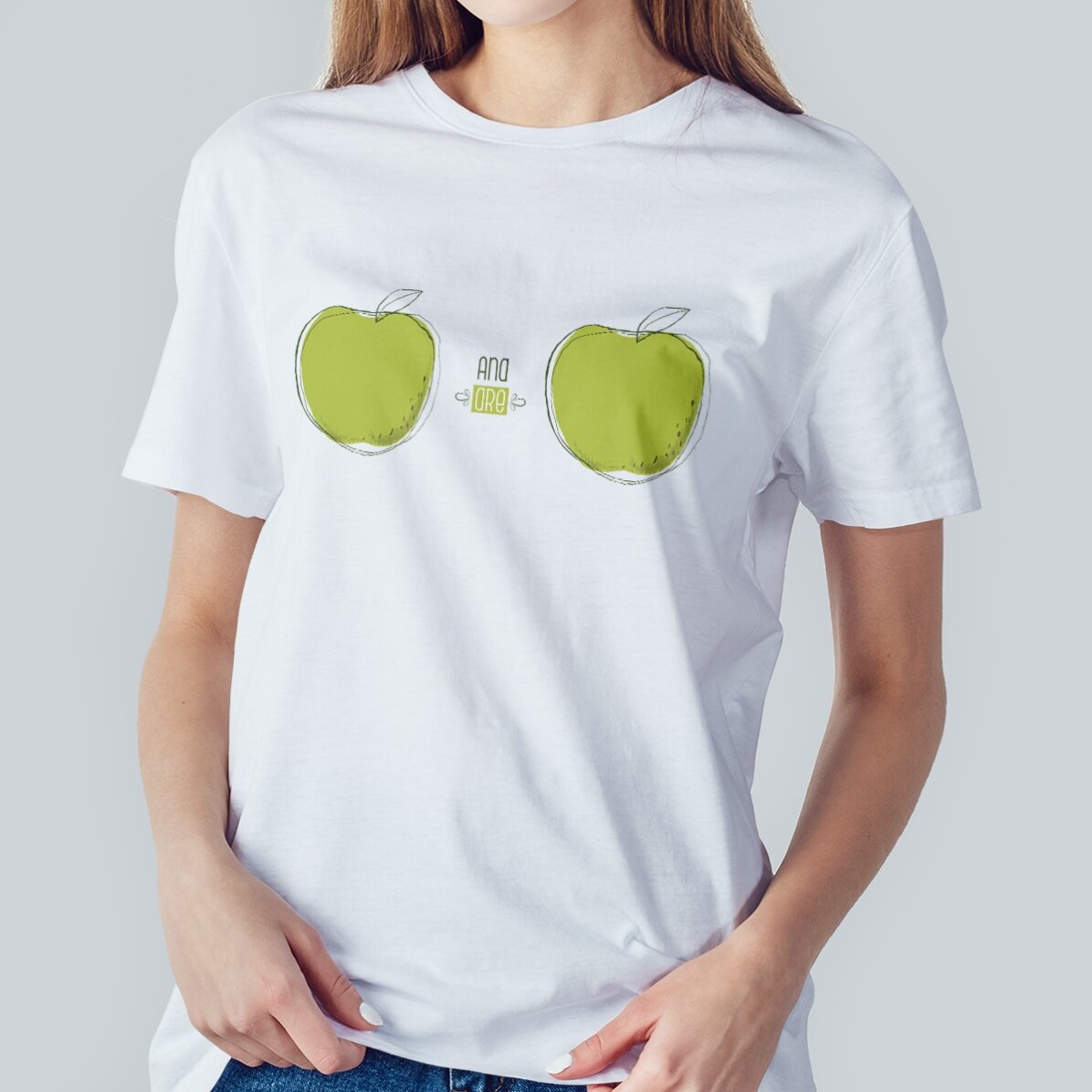 Personalisiertes Baumwoll-T-Shirt mit Aufdruck – MERE