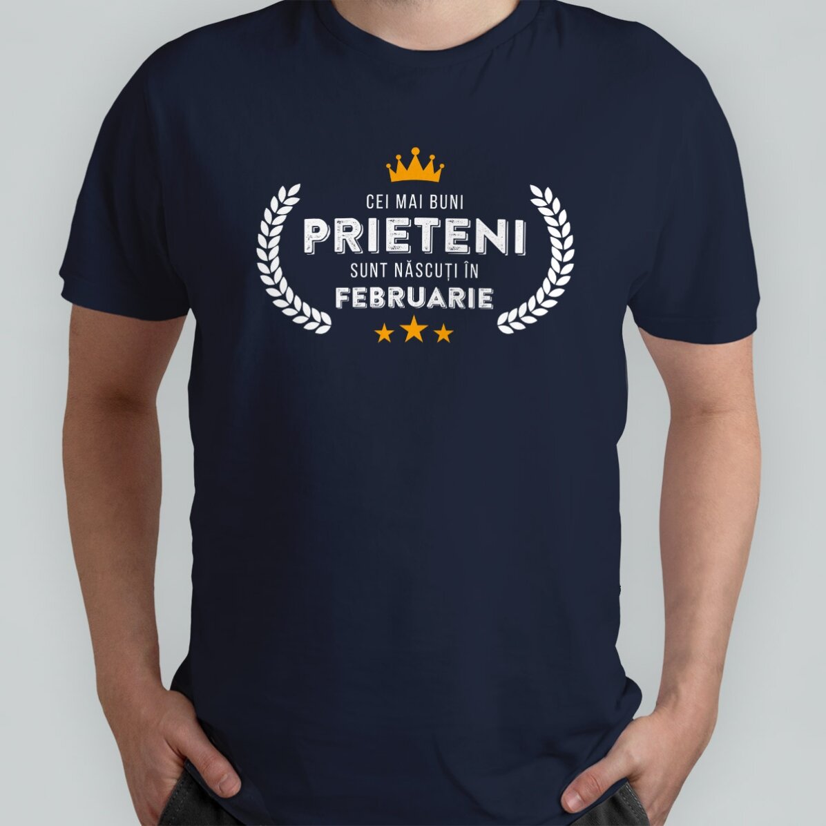 Personalisiertes Baumwoll-T-Shirt mit Aufdruck – Geboren in...