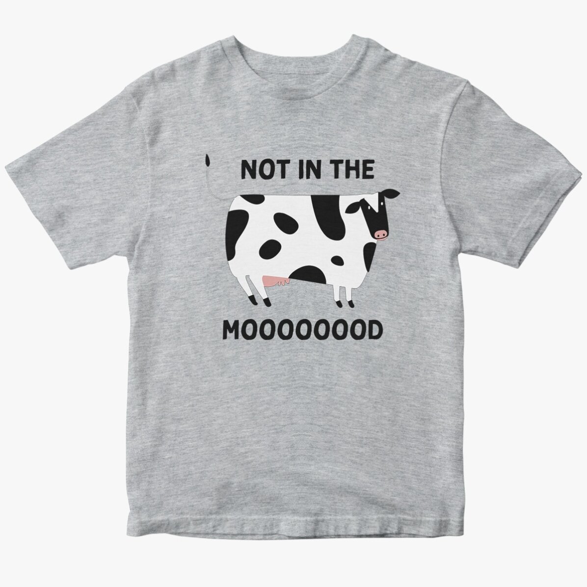 Personalisiertes Baumwoll-T-Shirt – Not in the MOOd