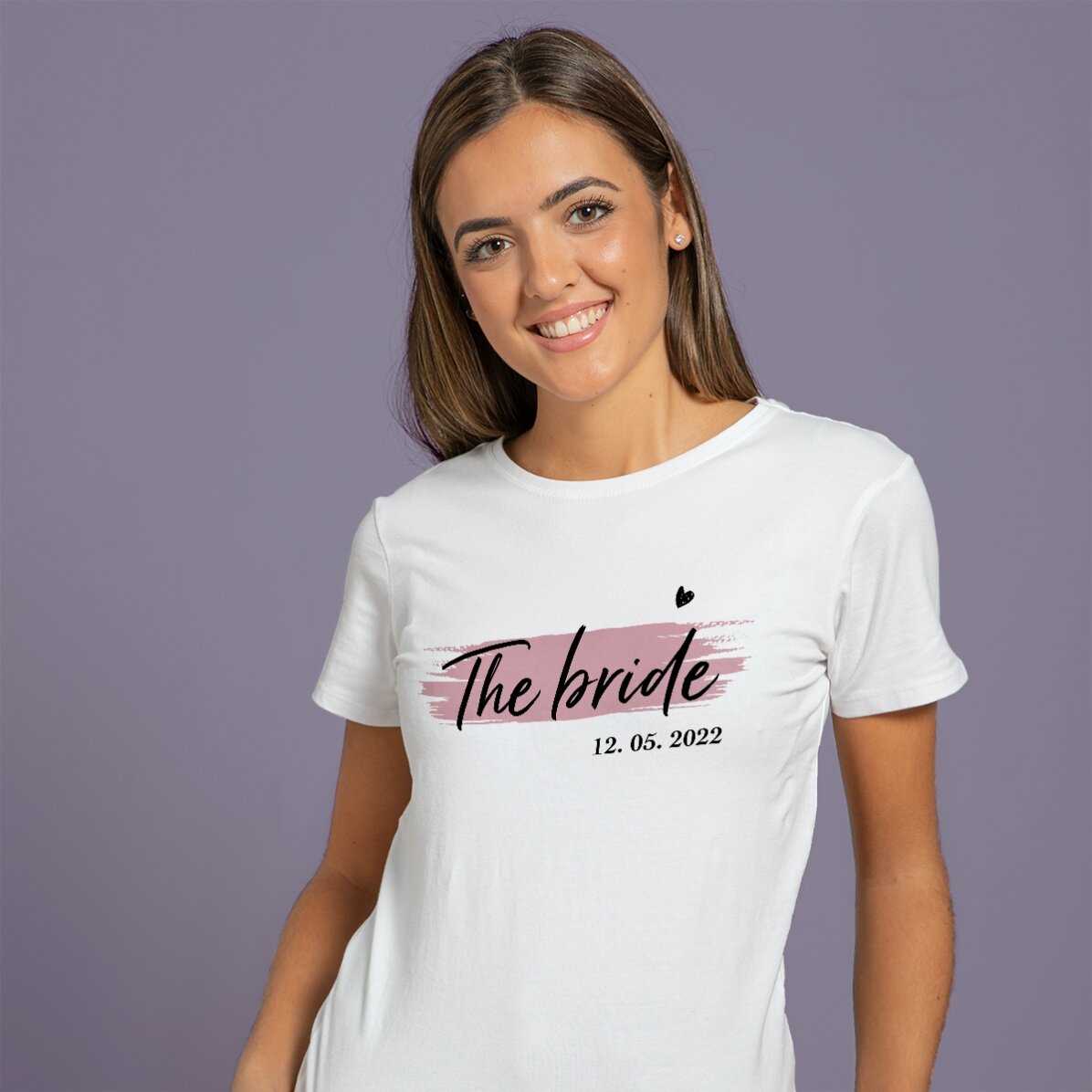 Individuell gestaltetes T-Shirt mit Aufdruck für die Braut und die Brautjungfern