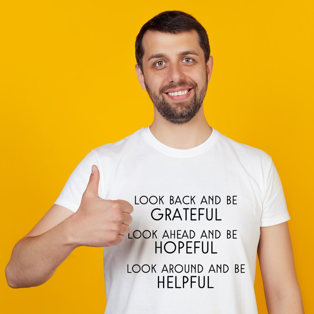 Personalisiertes T-Shirt mit Text – Porträt