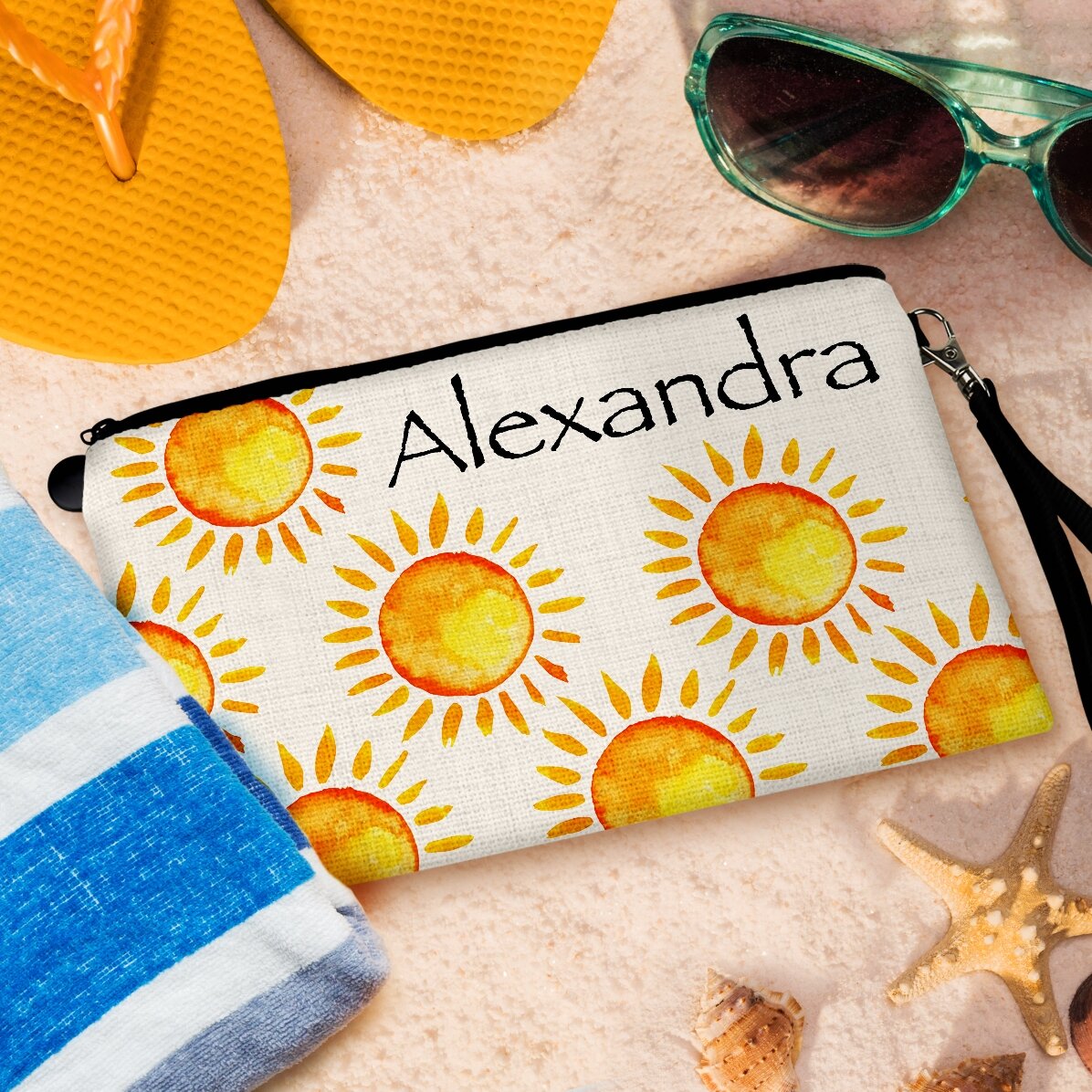 Personalisiertes Accessoire-Set mit Namen – Sun is up / Sonne