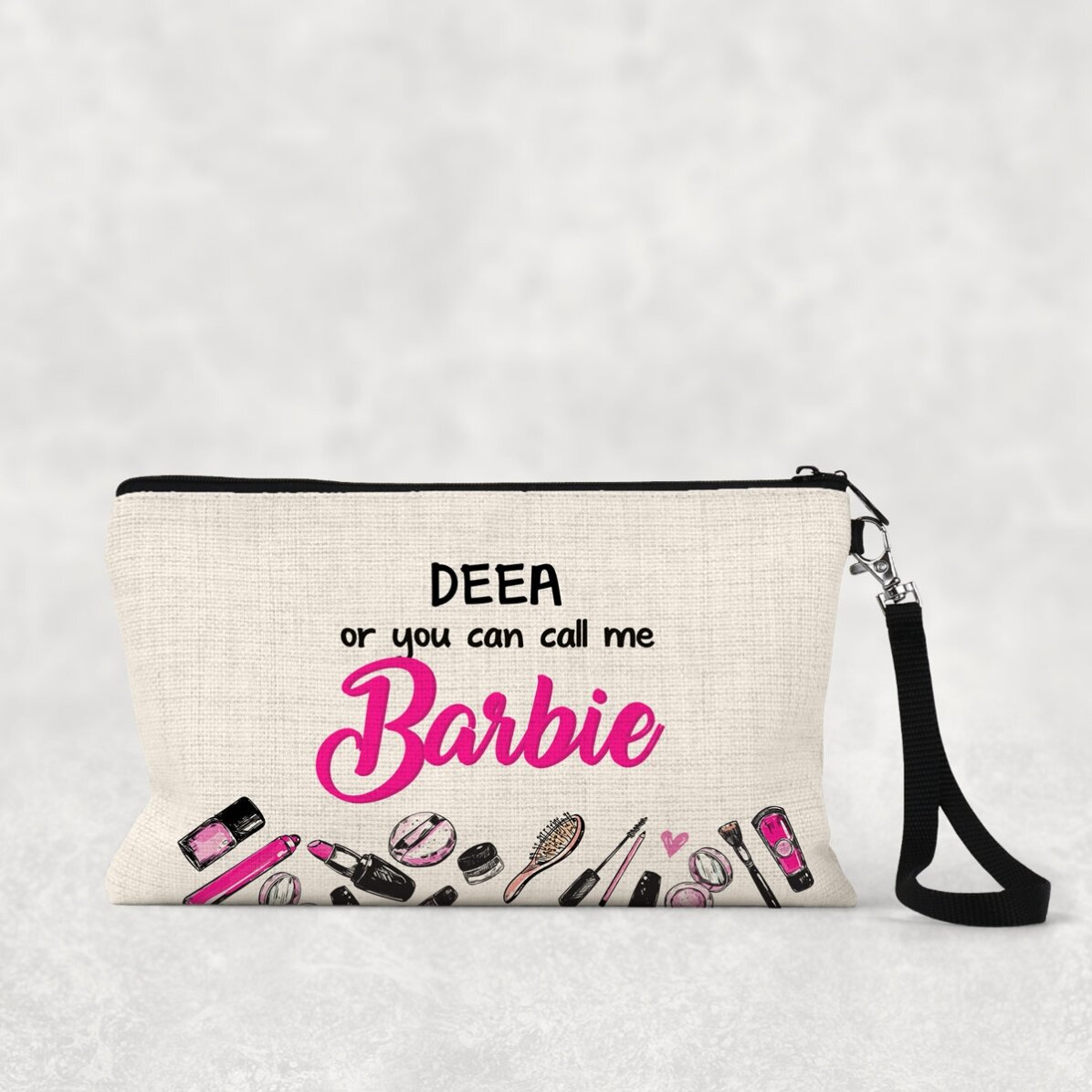 Individuell gestaltetes Make-up-Set mit Schriftzug – Barbie
