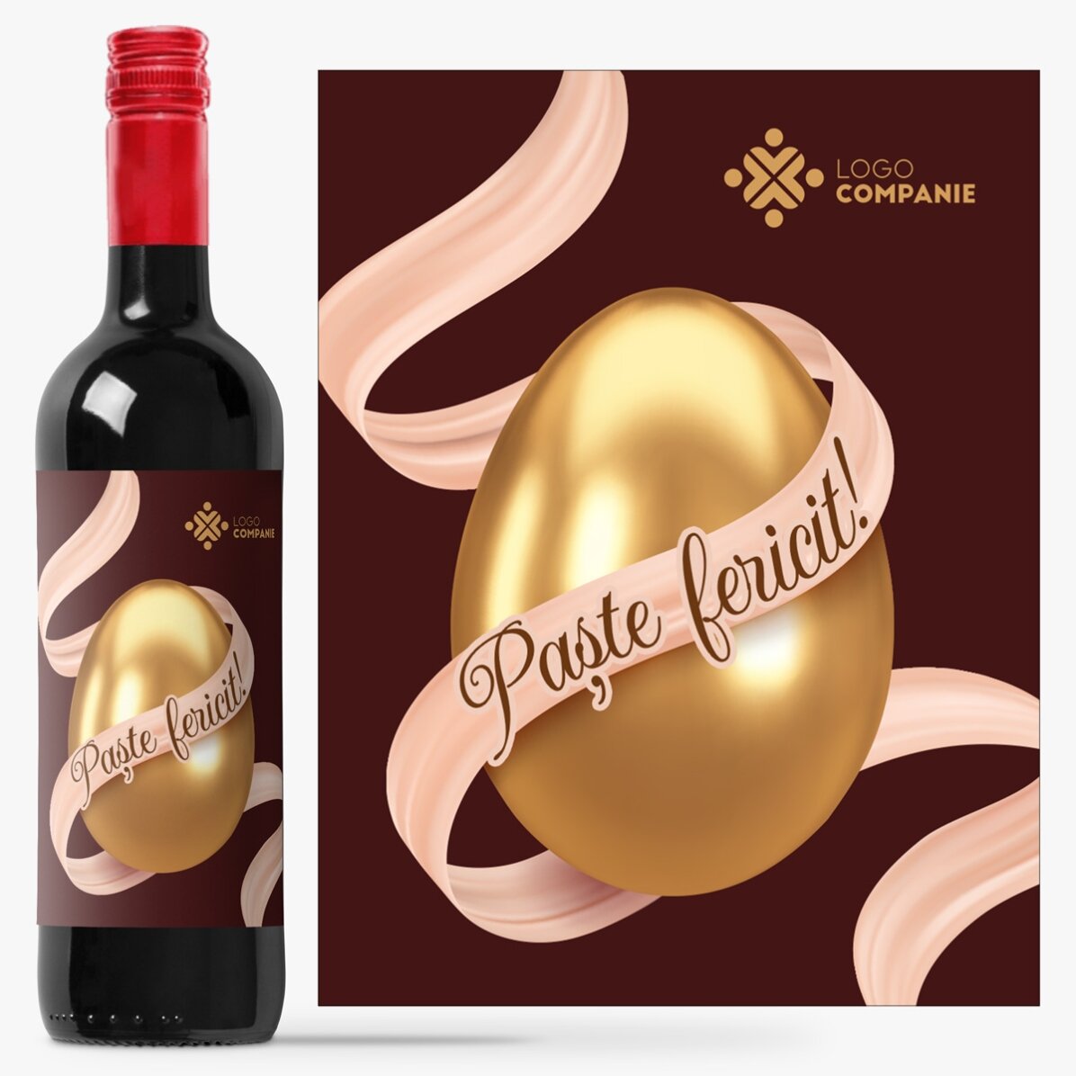 Wein mit individuellem Logo – Frohe Ostern